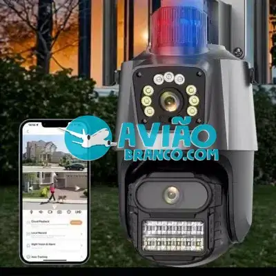 Camera Segurança Externa Lente Dupla 4K Fornecedor Atacado Caixa Fechada