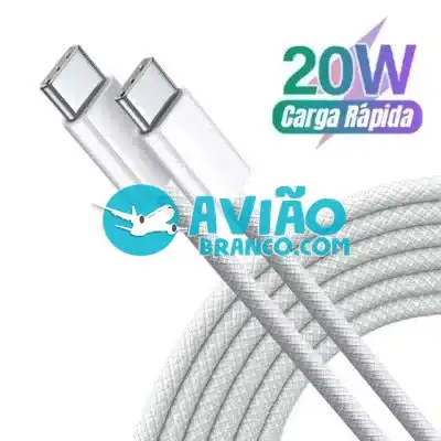 Cabo Tipo C Type USB-C Iphone Carregamento Rápido 20W Nylon Trançado Fornecedor Atacado Caixa Fechada