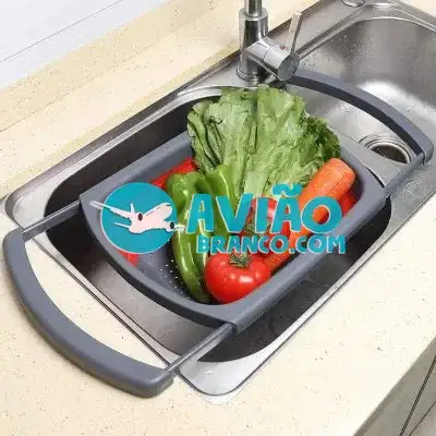 Escorredor De Alimentos Retrátil Extensível de Silicone Fornecedor Atacado Caixa Fechada