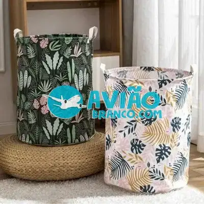 Cesto Roupa Suja Organizador Dobrável Banheiro Lavanderia Fornecedor Atacado Caixa Fechada