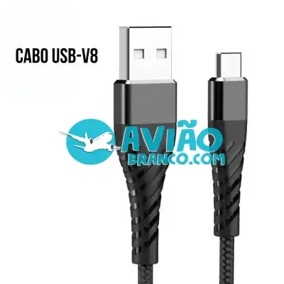 Cabo Carregador USB V8 4.8A 1 Metro Fornecedor Atacado Caixa Fechada