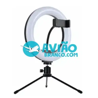Ring Light De Mesa Iluminador De Led Tripé 8 Polegadas com Suporte Celular Fornecedor Atacado Caixa Fechada