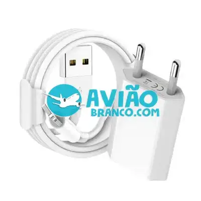 Carregador USB + Cabo Lightning Iphone 10W Fornecedor Atacado Caixa Fechada