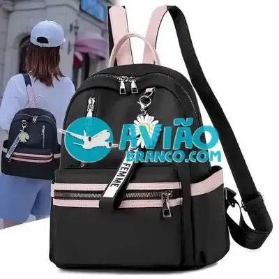 Bolsa Mochila Feminina Média Casual Impermeável Fornecedor Atacado Caixa Fechada