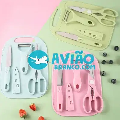 Kit de Utensílios de Cozinha – 04 Peças Fornecedor Atacado Caixa Fechada