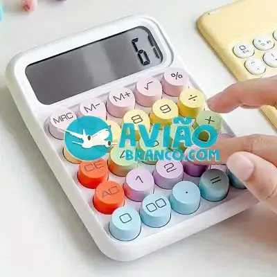 Calculadora Colorida Botões Redondos Fornecedor Atacado Caixa Fechada