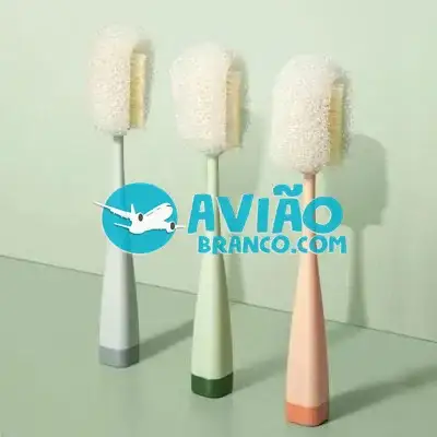 Escova Com Esponja Alça Longa Doméstica Para Limpeza De Copo E Garrafa Fornecedor Atacado Caixa Fechada