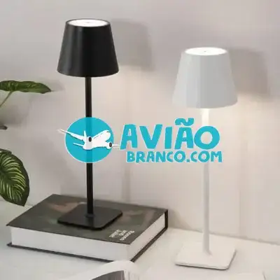 Luminária Abajur Mesa LED Touch Sem Fio Recarregável Fornecedor Atacado Caixa Fechada