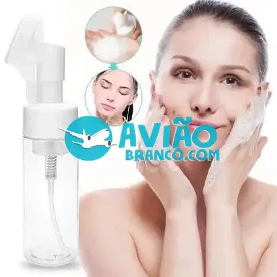 Frasco Pump Espumador Com Escova De Silicone 100ML Fornecedor Atacado Caixa Fechada