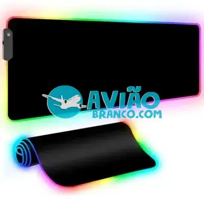 Mouse Pad Gamer RGB Grande com Led Colorido na Borda – 80x30cm Fornecedor Atacado Caixa Fechada