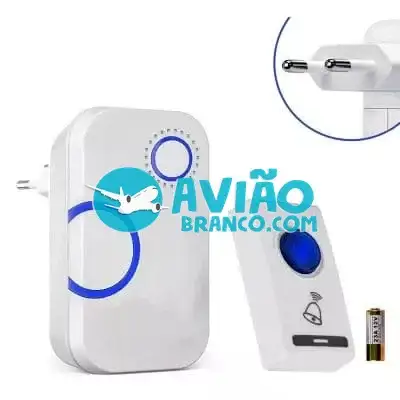 Campainha Digital Sem Fio Com Pilha Alcance 10 Metros Fornecedor Atacado Caixa Fechada