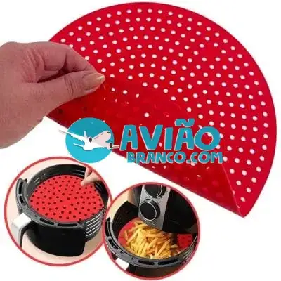 Tapete Protetor Silicone Redondo Para Air Fryer Fornecedor Atacado Caixa Fechada