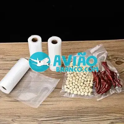 Bobina De Saco Plástico A Vácuo Gofrada 25cm X 5 Metros Fornecedor Atacado Caixa Fechada
