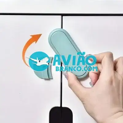 Trava de Segurança Para Portas e Gavetas Sem Furos Fornecedor Atacado Caixa Fechada