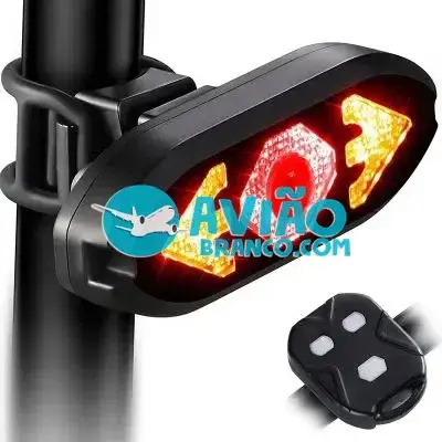 Lanterna Traseira Bike Com Seta e Controle Remoto Fornecedor Atacado Caixa Fechada