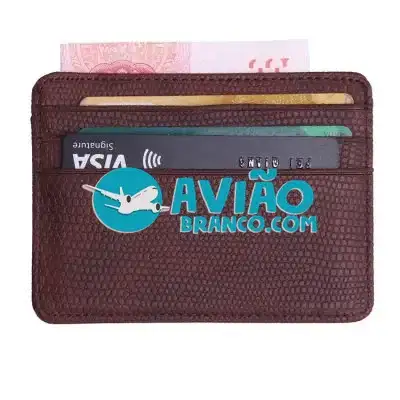 Carteira Porta Cartão Slim Fornecedor Atacado Caixa Fechada