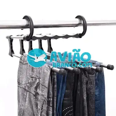 Cabide Para Calça Cromado Articulável Economiza Espaço Fornecedor Atacado Caixa Fechada