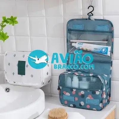Necessaire Feminina Viagem Gancho Organizadora Mala Pendurar Fornecedor Atacado Caixa Fechada
