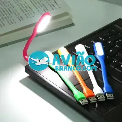 Mini Lanterna Luminária Led Usb Portátil Notebook Leitura Fornecedor Atacado Caixa Fechada