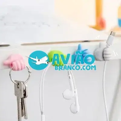 Suporte Gancho para Fios de Celular e Gancho de Parede Mãozinha Fornecedor Atacado Caixa Fechada