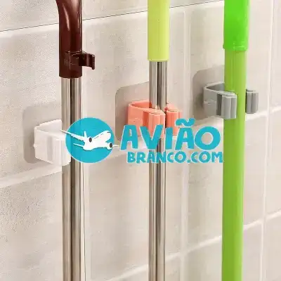 Suporte Organizador de Vassouras e Rodos – Sem Furos Fornecedor Atacado Caixa Fechada