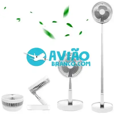 Ventilador Portátil Dobrável Telescópico 7200mah Retrátil Sem Fio Fornecedor Atacado Caixa Fechada