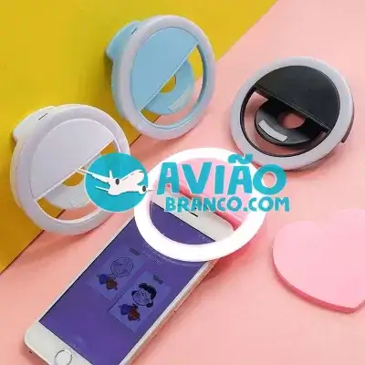 Clipe Anel Luz Pra Selfie Ring Light Flash Celular Universal Fornecedor Atacado Caixa Fechada