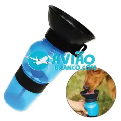 Bebedouro Squeeze Cantil Portátil de Plástico com Velcro Para Cachorro 600ml Fornecedor Atacado Caixa Fechada