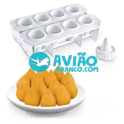 Kit Formas Fábrica de Coxinhas Salgado Modelador Faz 8 Coxinhas Fornecedor Atacado Caixa Fechada