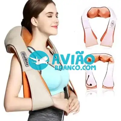 Aparelho Colete Massageador Pescoço Shiatsu Pulso Elétrico com Infravermelho Fornecedor Atacado Caixa Fechada