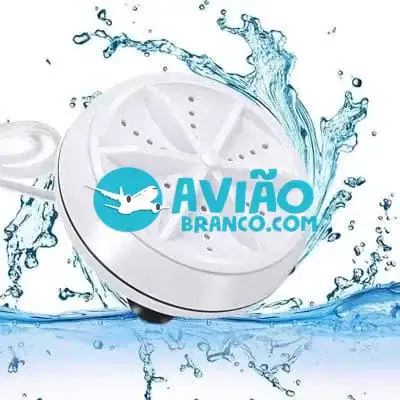 Mini Maquina Lava Roupas Rotativa Portátil P/ Balde Fornecedor Atacado Caixa Fechada