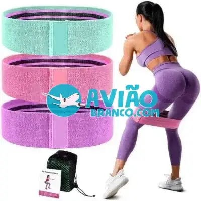 Kit 3 Faixas Elásticas De Exercício Hip Resistance Bands Fornecedor Atacado Caixa Fechada