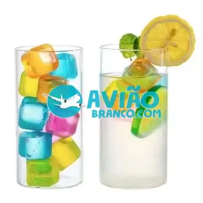 Gelo Artificial Colorido Ice Cubes Colors – C/ 10pc Fornecedor Atacado Caixa Fechada