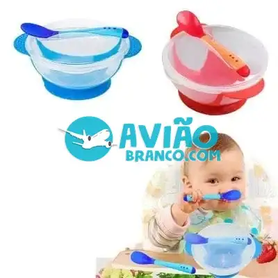 Kit Pratinho Infantil Bebê Prato Com Ventosa c/ Talher Fornecedor Atacado Caixa Fechada