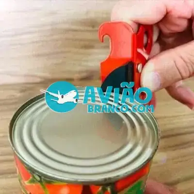 Abridor de Latas e Garrafas em Inox Vermelho Borboleta Fornecedor Atacado Caixa Fechada