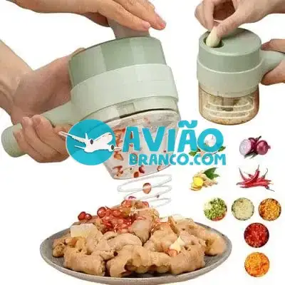 Processador Elétrico Cortador e Fatiador de Legumes Mini Pic Fornecedor Atacado Caixa Fechada