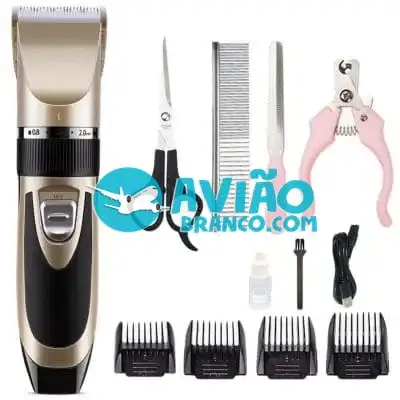 Máquina Tosador Aparador Pelos Pet Cães Gatos Recarregável Fornecedor Atacado Caixa Fechada