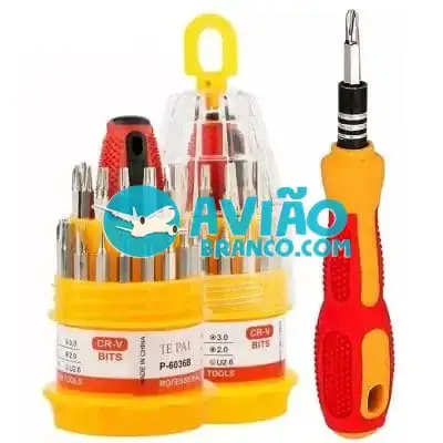 Mini Kit Ferramentas Chaves de Precisão Fenda Philips 30 Pontas Fornecedor Atacado Caixa Fechada