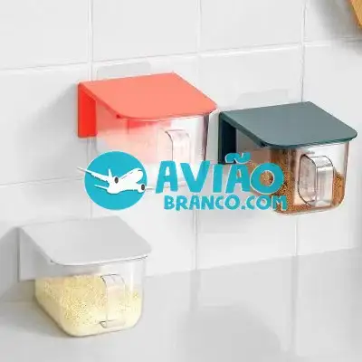 Porta Condimentos de Parede Gaveta com Adesivo Fornecedor Atacado Caixa Fechada