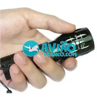 Mini Lanterna Tática com Zoom Telescópico Fornecedor Atacado Caixa Fechada