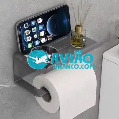 Suporte Para Papel Higiênico Premium Com Apoio Para Objetos Fornecedor Atacado Caixa Fechada
