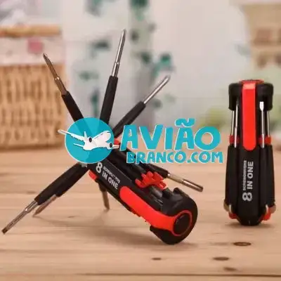 Chave De Fenda Phillips Compacta Multiuso 8 Em 1 Fornecedor Atacado Caixa Fechada
