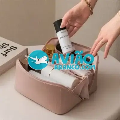 Bolsa Necessaire Feminina Organizador Maquiagem Viagem Tik Tok Fornecedor Atacado Caixa Fechada