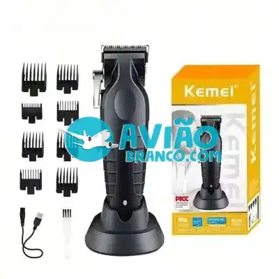 Máquina De Cabelo Profissional Original Sem Fio Recarregável Kemei 2296 Fornecedor Atacado Caixa Fechada