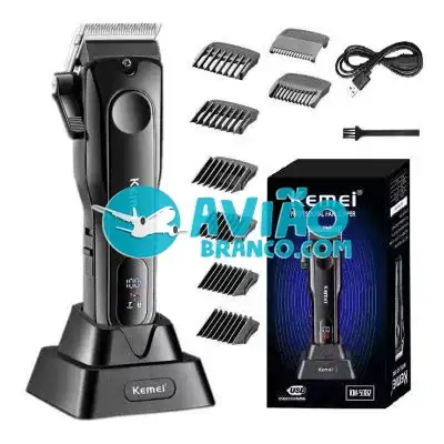 Máquina De Corte Profissional Turbo Com Base De Carga Kemei 5082 Fornecedor Atacado Caixa Fechada
