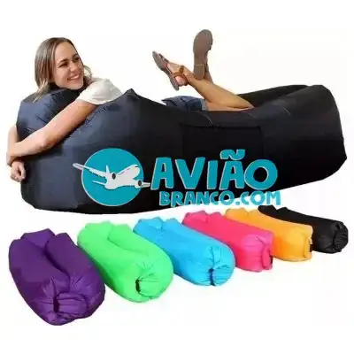 Saco de Dormir Inflável Preguiçoso – Puff – Sofá – Camping Fornecedor Atacado Caixa Fechada