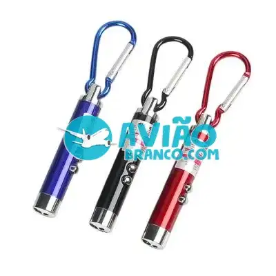 Kit Mini Chaveiro Lanterna Luz Laser – 12 Peças Fornecedor Atacado Caixa Fechada