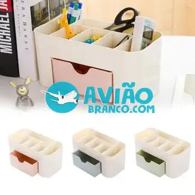Organizador Multifuncional Maquiagem Cosméticos e Porta Treco com Gaveta Fornecedor Atacado Caixa Fechada