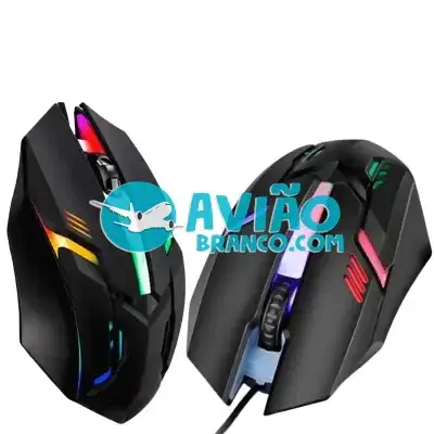 Mouse Gamer USB Led Rgb 1200DPI- MS-62 Fornecedor Atacado Caixa Fechada