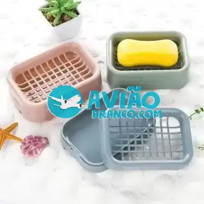 Saboneteira Porta Sabonete Com Drenagem De Agua Fornecedor Atacado Caixa Fechada